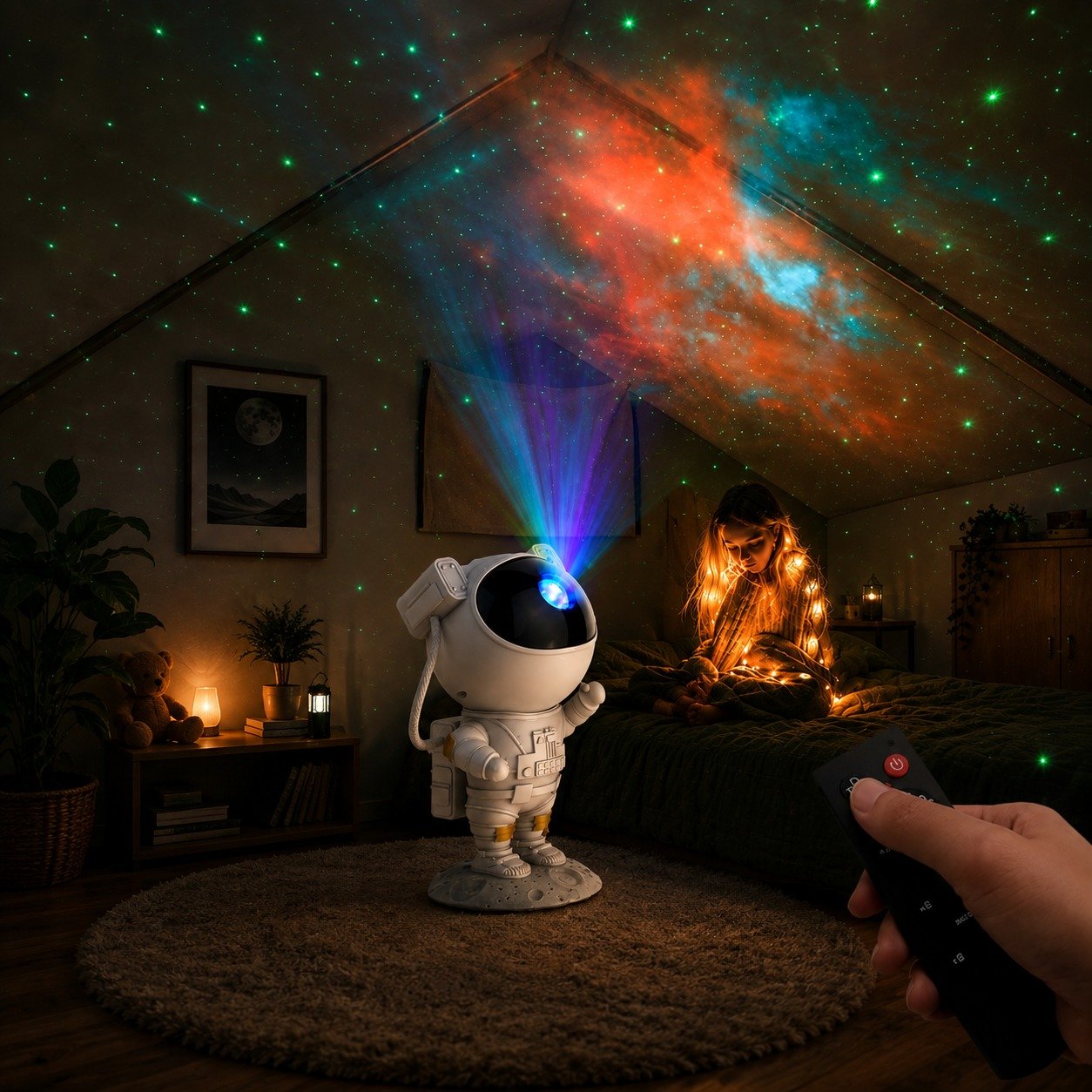 LED Starry Night Light Projector Lamp, Galaxy Projector