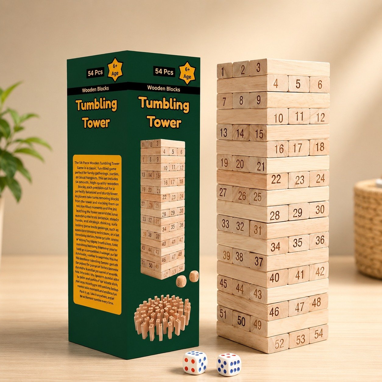 Tumbling Tower mini Wooden Blocks Game