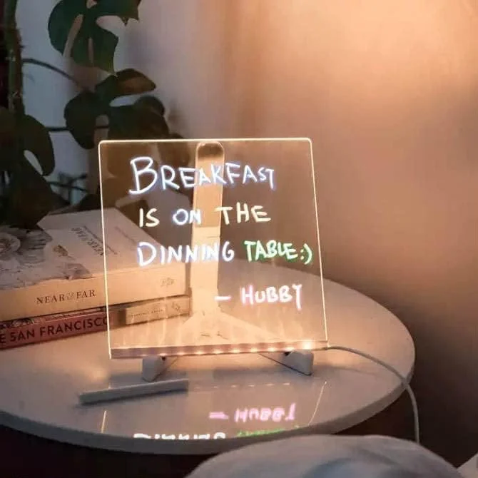 3D Acrylic Writing Pad - with pen message board - Rewritable
