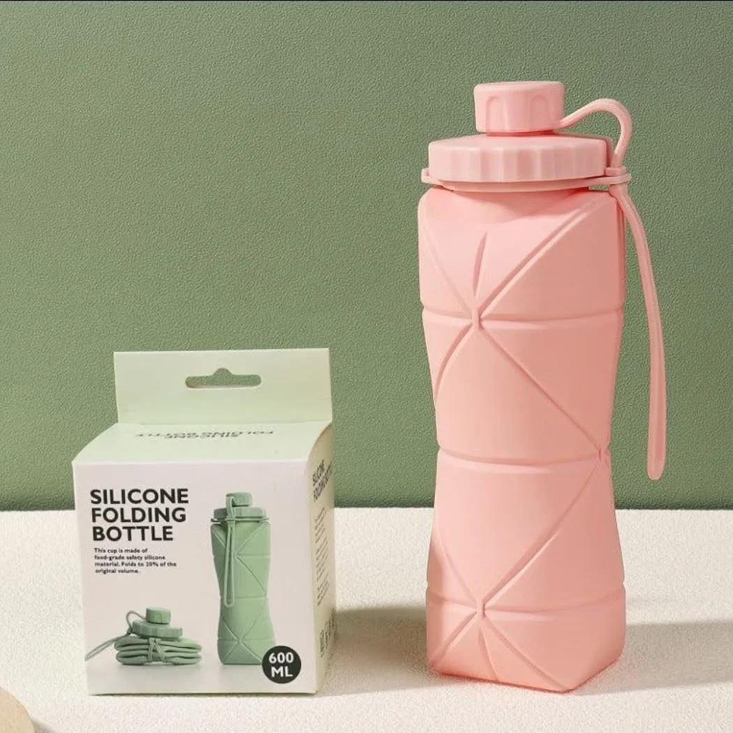 Foldable Silicone Water Bottle (600ml)