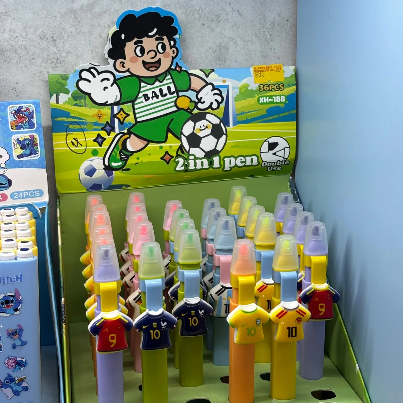 Football Jersey 2-in-1 Highlighter Pen