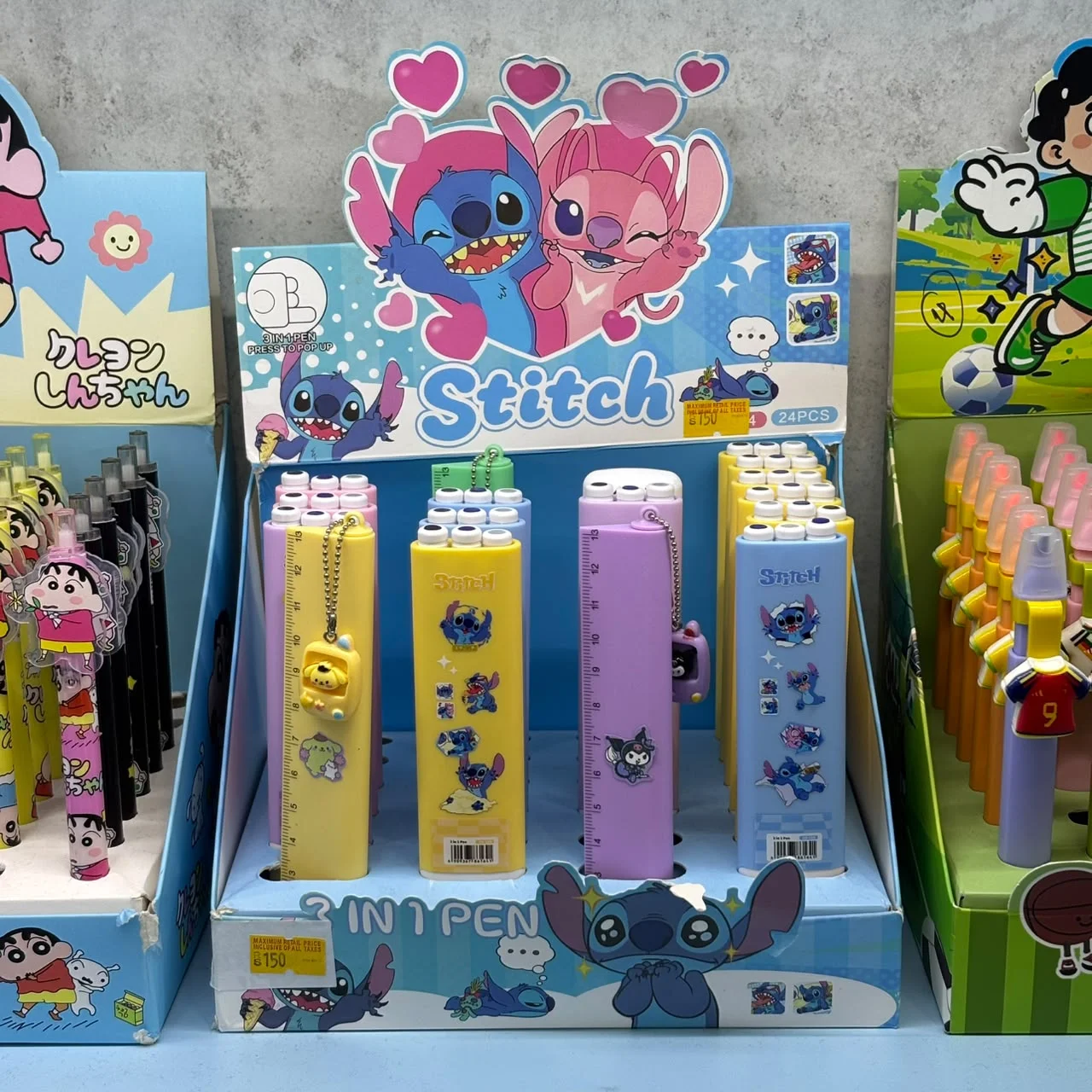 Stitch 3-in-1 Pop-Up Pen